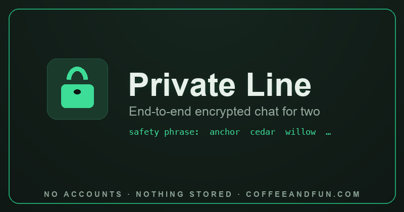 Private Line — Encrypted Chat