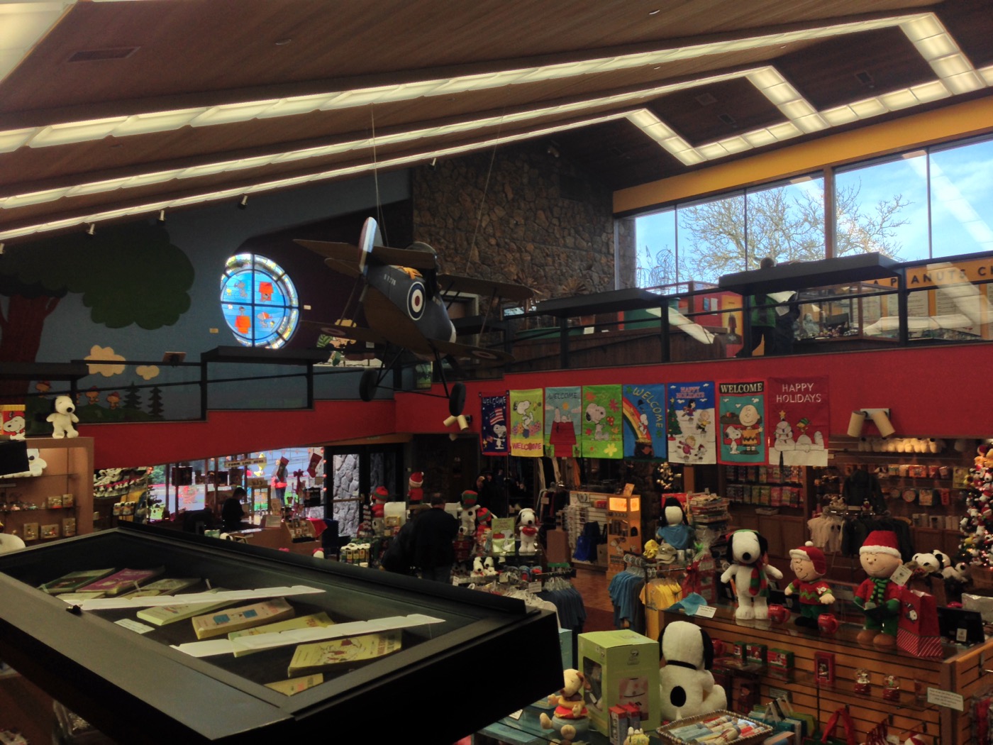 Exterior of Snoopy's Gallery and Gift Shop in Santa Rosa, California